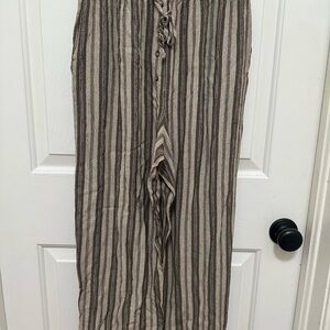 COMPAGNIE INTERNATIONALE EXPRESS knit striped pants women’s size medium